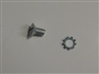 Lock Mechanism to Door Slotted Screw with Lock Washer