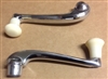 Window Handle - Inside Window Crank, Ivory Knob- 1948 to 1959 Vehicles