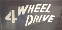 "4 Wheel Drive" Stencil