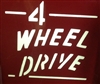 "4 Wheel Drive" Stencil